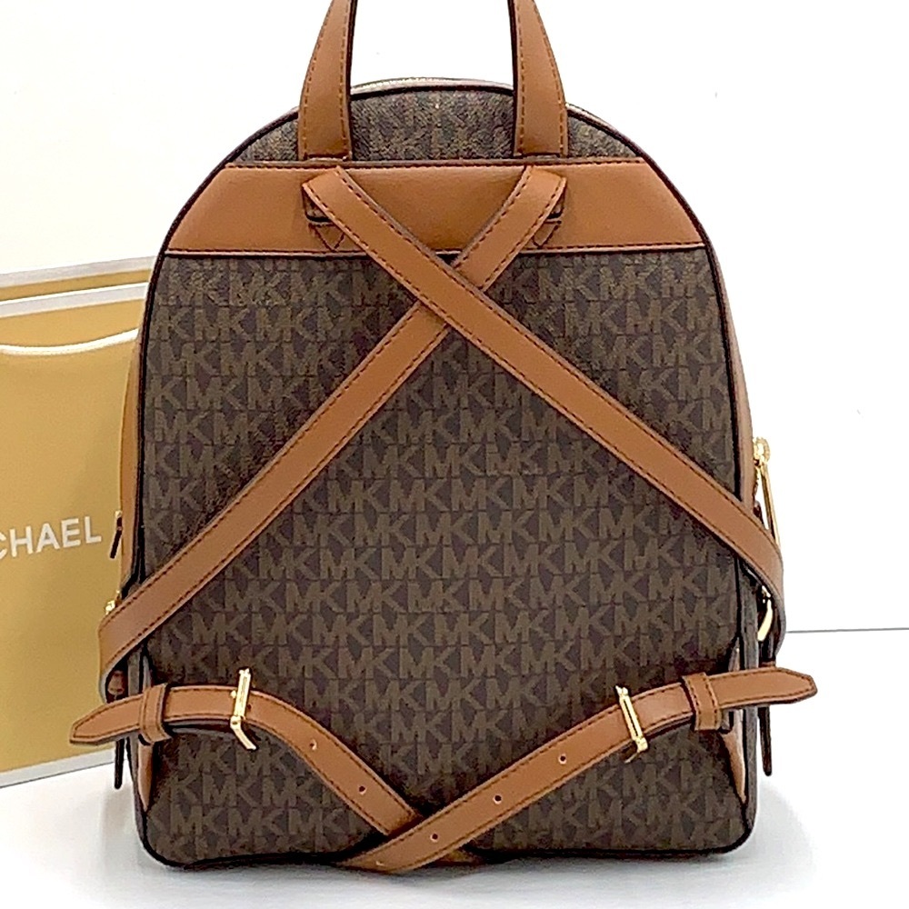 MICHAEL KORS JAYCEE MEDIUM BACKPACK BROWN SIGNATURE COLOR - Picture 4 of 16